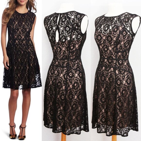 BCBGMaxAzria Dresses & Skirts - NEW BCBGMAXAZRIA Women's Khloe Lace Dress Black Combo XS Romantic Sexy NWT $268